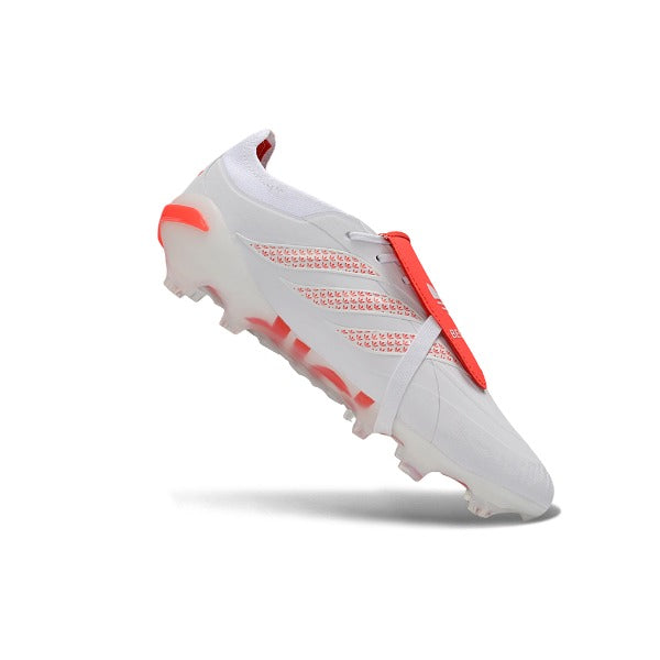 Adidas Predator 26 Elite Tongue White and Orange Firm Ground FG Football Boot