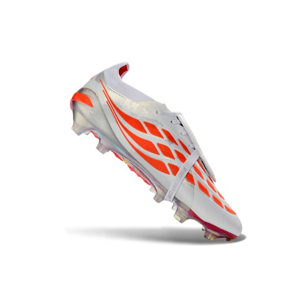 Adidas Predator 26 Elite Tongue White and Orange Firm Ground FG Football Boot