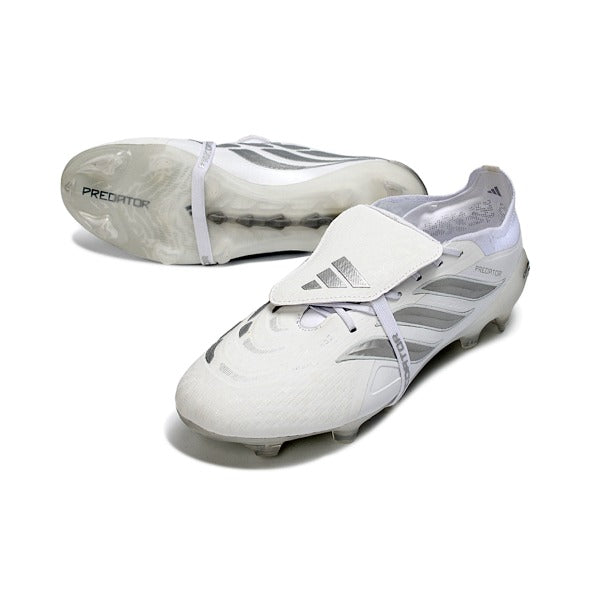 Adidas Predator 26 Elite Tongue White and Silver FG