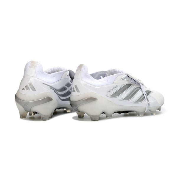 Adidas Predator 26 Elite Tongue White and Silver FG