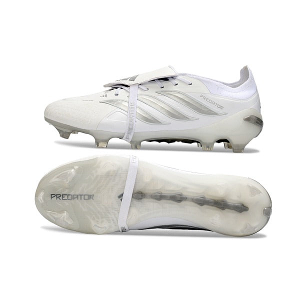 Adidas Predator 26 Elite Tongue White and Silver FG