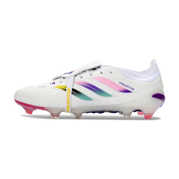 Adidas Predator 26 Elite Tongue White, Pink and Purple FG