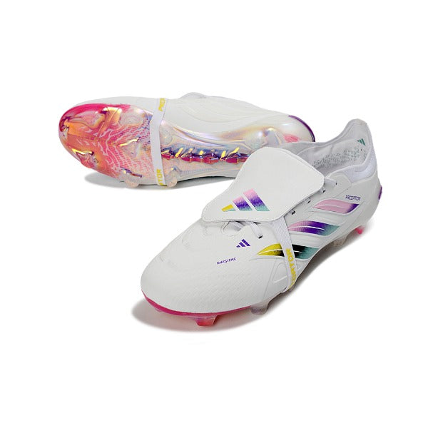 Adidas Predator 26 Elite Tongue White, Pink and Purple FG