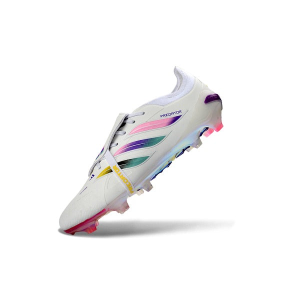 Adidas Predator 26 Elite Tongue White, Pink and Purple FG