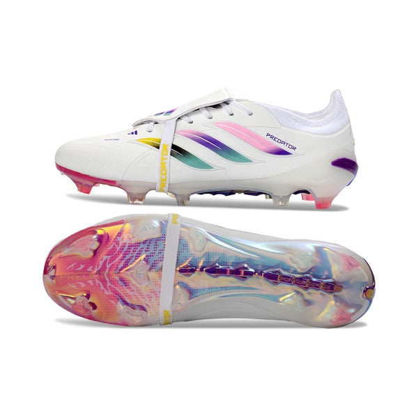 Adidas Predator 26 Elite Tongue White, Pink and Purple FG