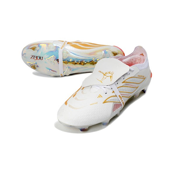 Adidas Predator 26 Elite Tongue Zidane White and Golden FG