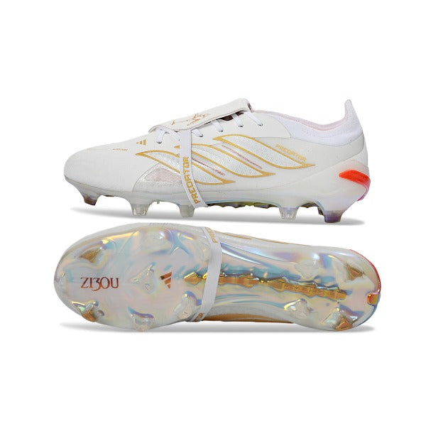 Adidas Predator 26 Elite Tongue Zidane White and Golden FG