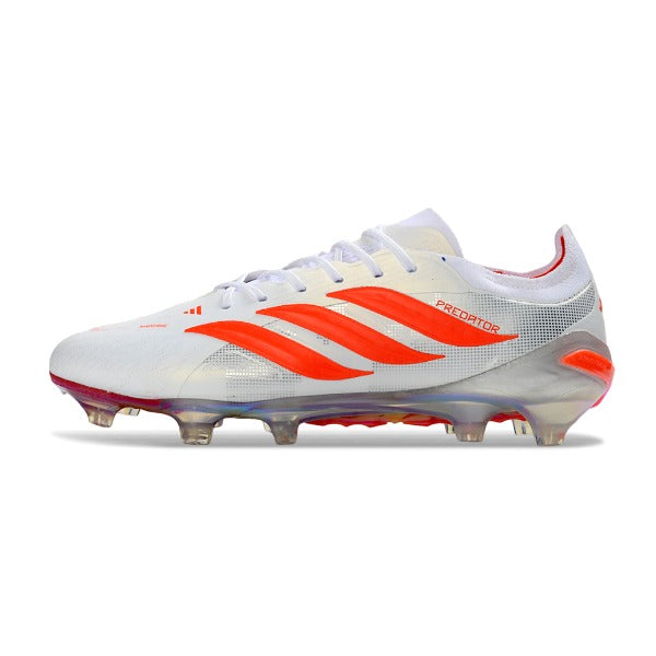 Adidas Predator 26 Elite White and Orange Firm Ground FG Football Boot