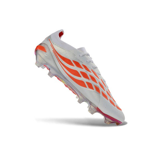 Adidas Predator 26 Elite White and Orange Firm Ground FG Football Boot
