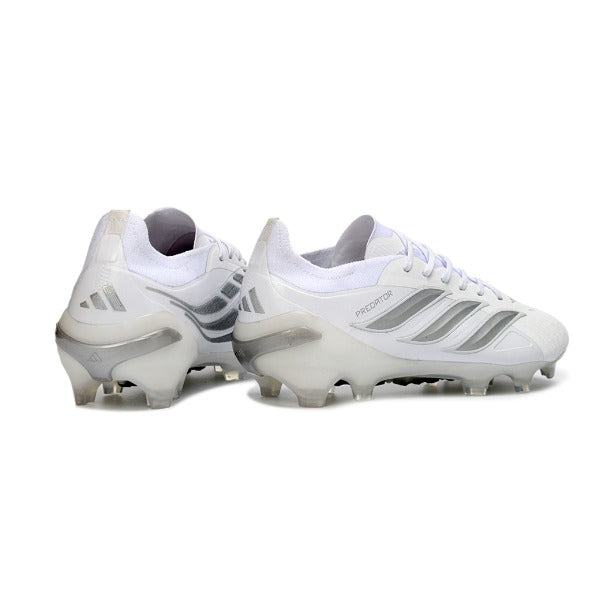 Adidas Predator 26 Elite White and Silver FG