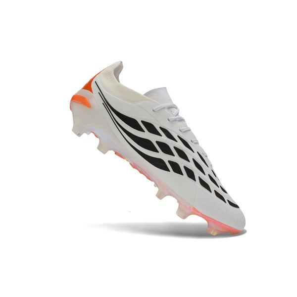 Adidas Predator 26 Elite White, Black and Orange Firm Ground FG Football Boot