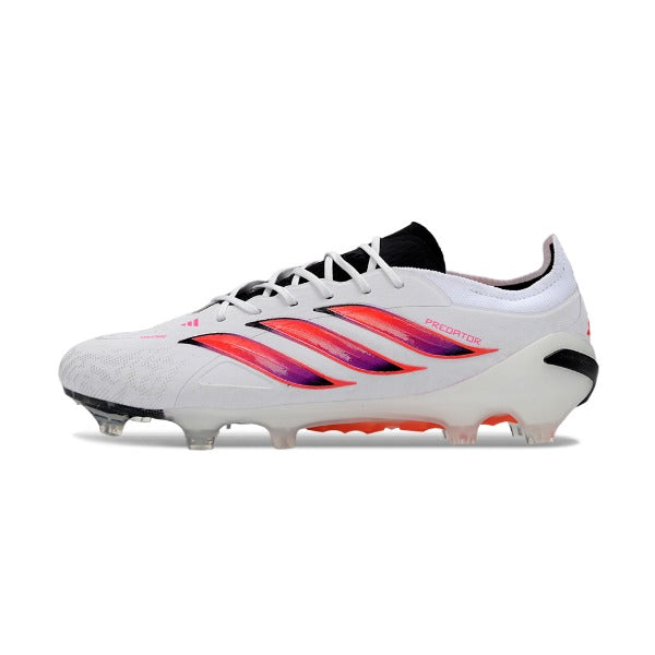 Adidas Predator 26 Elite White, Black and Pink FG