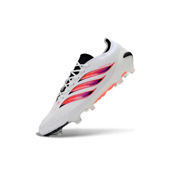 Adidas Predator 26 Elite White, Black and Pink FG