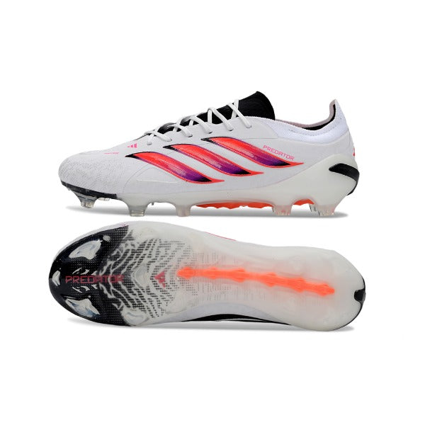 Adidas Predator 26 Elite White, Black and Pink FG