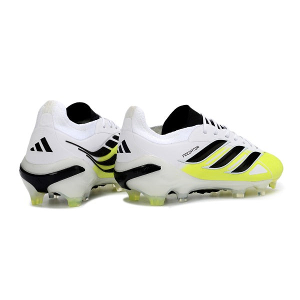 Adidas Predator 26 Elite White, Black and Yellow FG