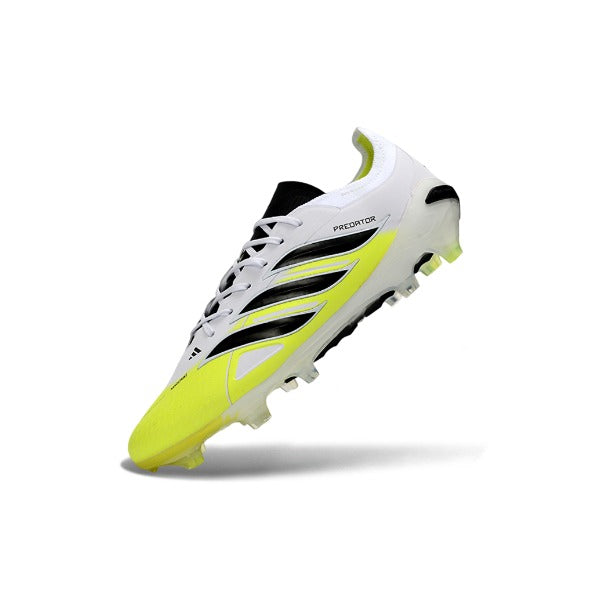 Adidas Predator 26 Elite White, Black and Yellow FG