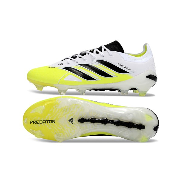 Adidas Predator 26 Elite White, Black and Yellow FG