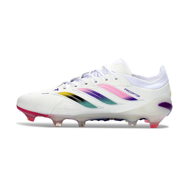 Adidas Predator 26 Elite White, Pink and Purple FG