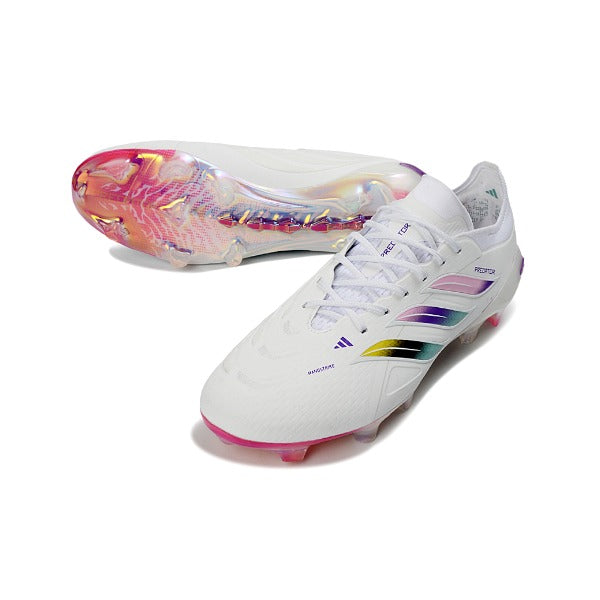 Adidas Predator 26 Elite White, Pink and Purple FG