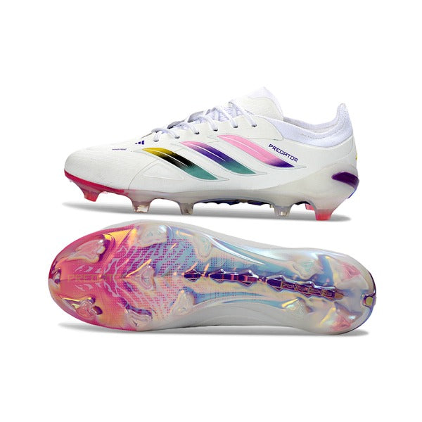 Adidas Predator 26 Elite White, Pink and Purple FG