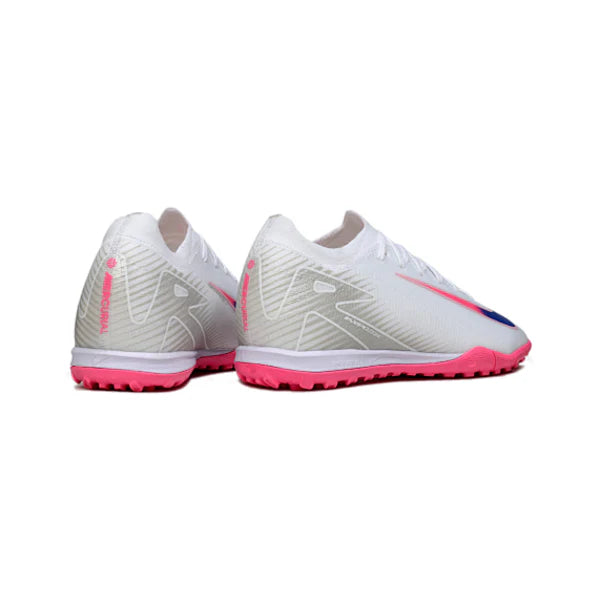 Nike Zoom Mercurial Vapor 16 Elite White Pink and Blue TF