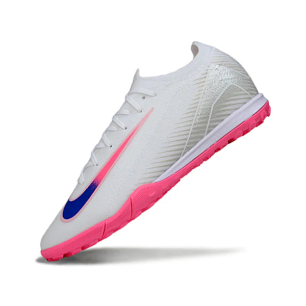 Nike Zoom Mercurial Vapor 16 Elite White Pink and Blue TF