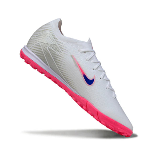 Nike Zoom Mercurial Vapor 16 Elite White Pink and Blue TF