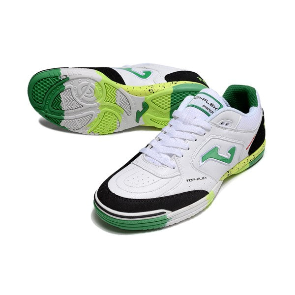 Joma Top Flex 24 IC White Green and Black Futsal