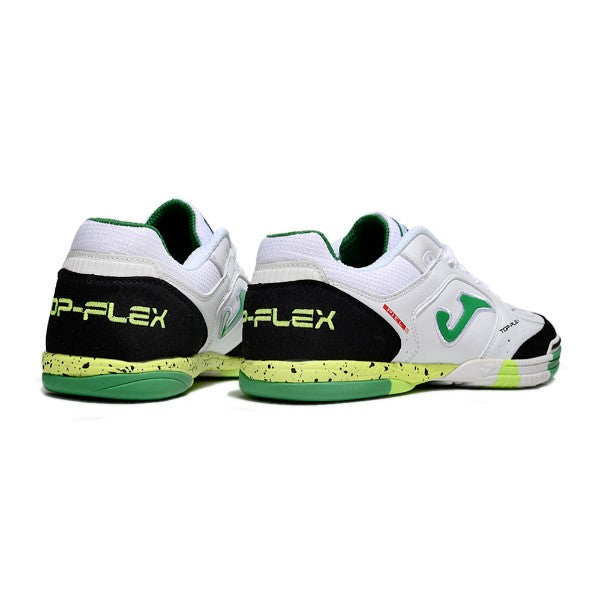 Joma Top Flex 24 IC White Green and Black Futsal