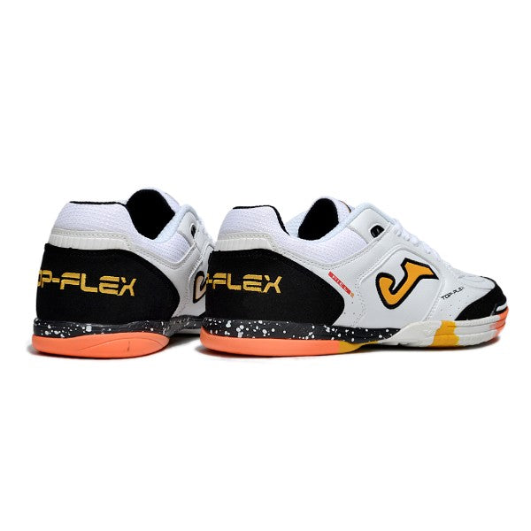 Joma Top Flex 24 White Black and Orange IC