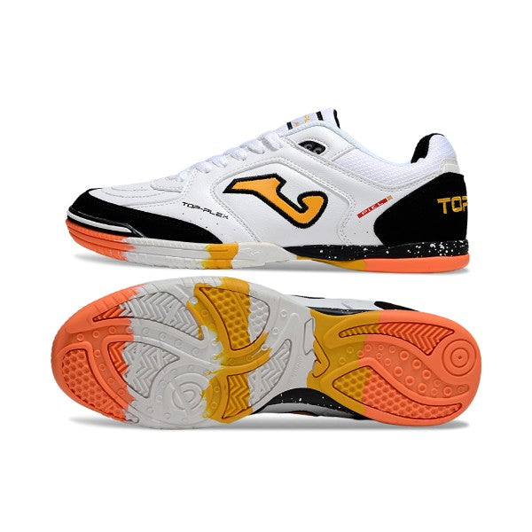 Joma Top Flex 24 White Black and Orange IC