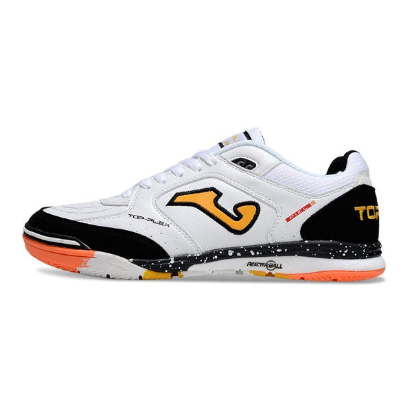 Joma Top Flex Rebound White Black and Orange IC
