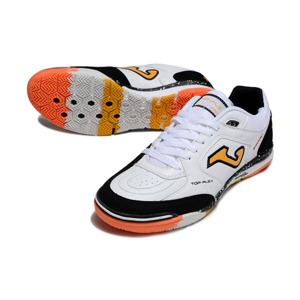 Joma Top Flex Rebound White Black and Orange IC