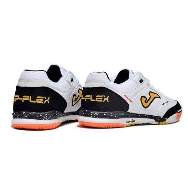 Joma Top Flex Rebound White Black and Orange IC