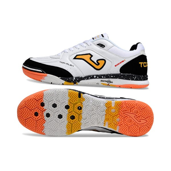 Joma Top Flex Rebound White Black and Orange IC