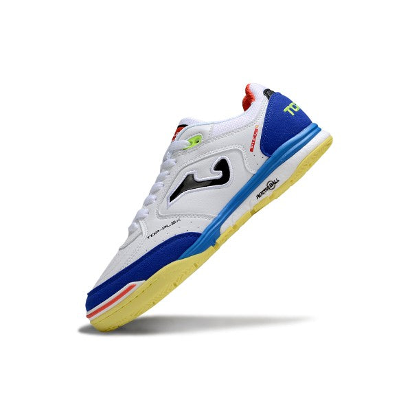 Joma Top Flex Rebound White Blue and Yellow IC