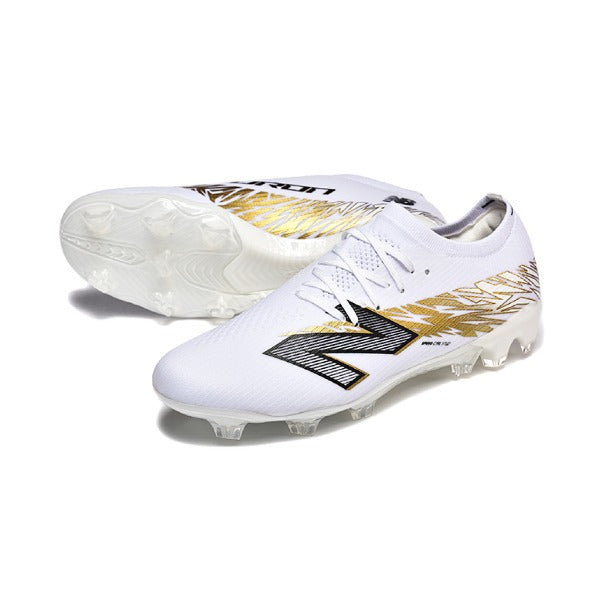 New Balance Furon Team V8 White and Golden FG