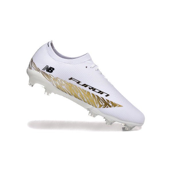 New Balance Furon Team V8 White and Golden FG