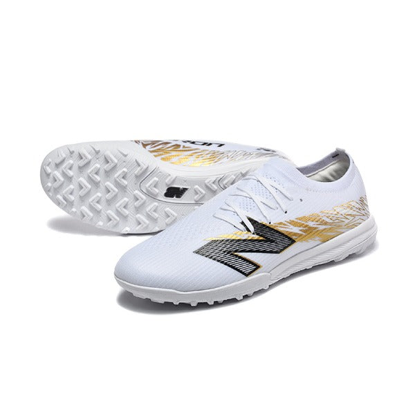 New Balance Furon V8 Elite White and Golden TF
