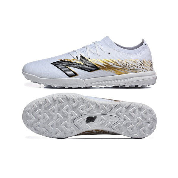 New Balance Furon V8 Elite White and Golden TF
