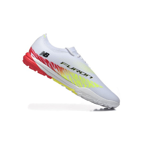 New Balance Furon V8 Elite White, Yellow and Red TF