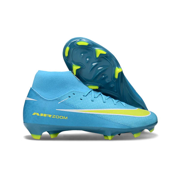 Nike Air Zoom Mercurial Superfly 10 Academy Blue and Yellow FG