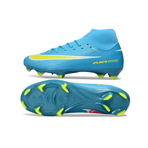 Nike Air Zoom Mercurial Superfly 10 Academy Blue and Yellow FG