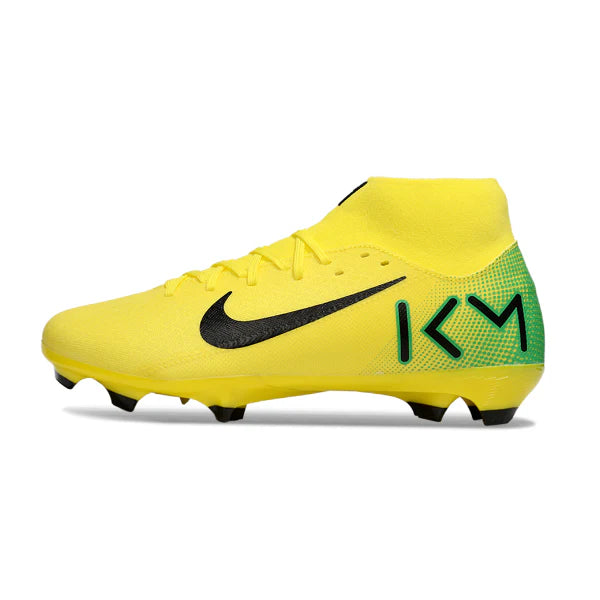 Nike Air Zoom Mercurial Superfly 10 Academy Mbappe Yellow and Black FG