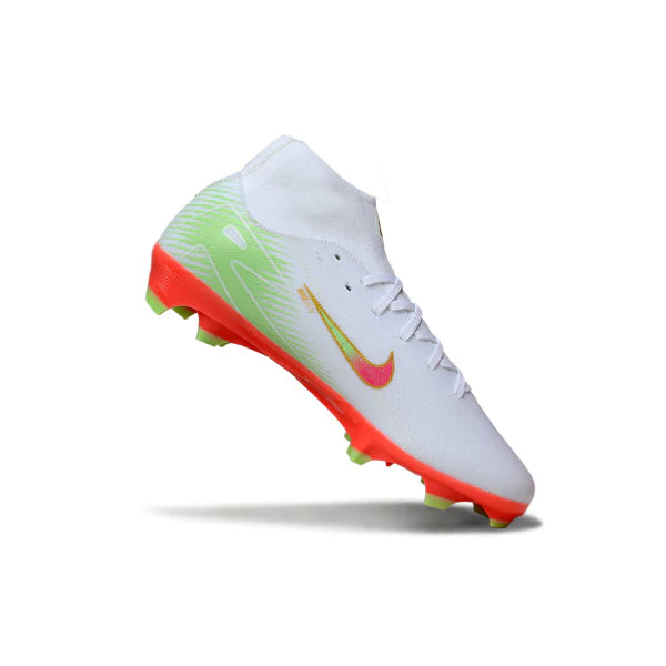 Nike Air Zoom Mercurial Superfly 10 Academy White, Orange and Pink FG