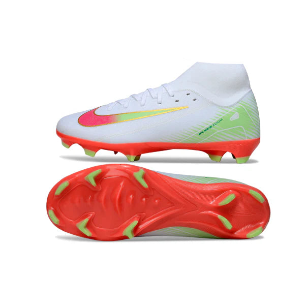 Nike Air Zoom Mercurial Superfly 10 Academy White, Orange and Pink FG