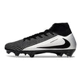 Nike Air Zoom Mercurial Superfly 10 Elite Black and Silver FG