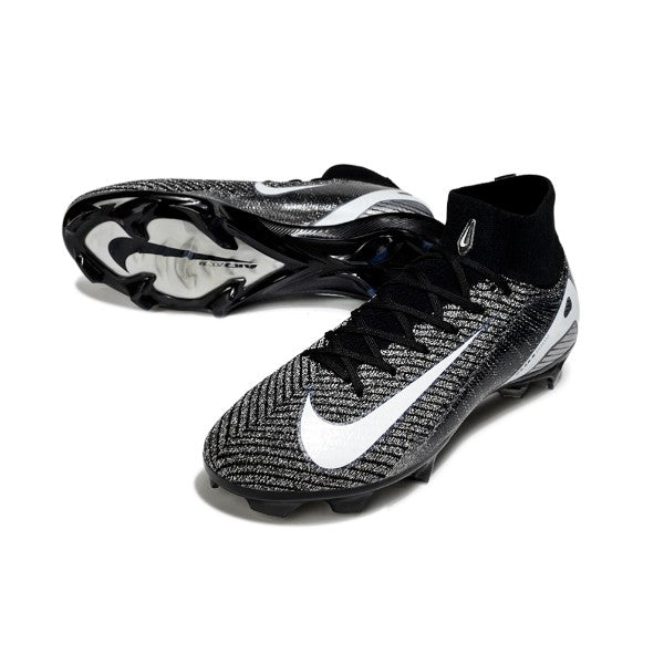 Nike Air Zoom Mercurial Superfly 10 Elite Black and White FG