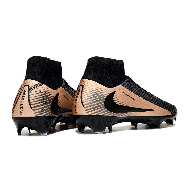 Nike Air Zoom Mercurial Superfly 10 Elite Black and Bronze FG