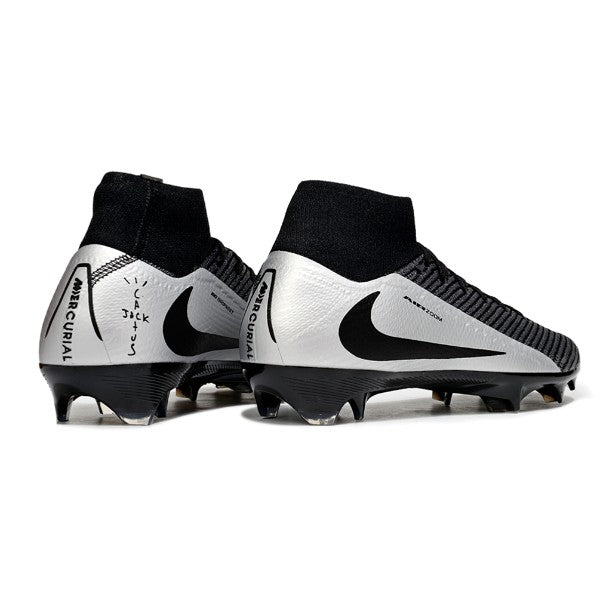 Nike Air Zoom Mercurial Superfly 10 Elite Black and Silver FG